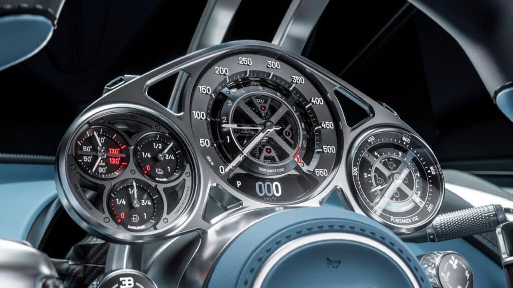 Bugatti Tourbillion gauges