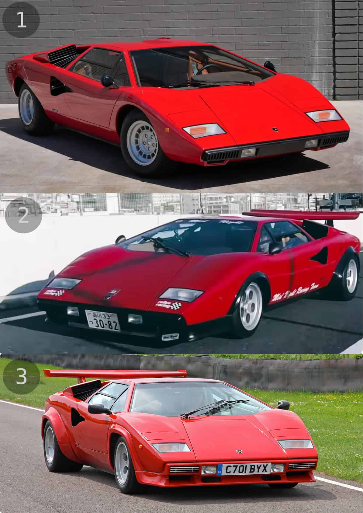 walter wolf lamborghini comparison